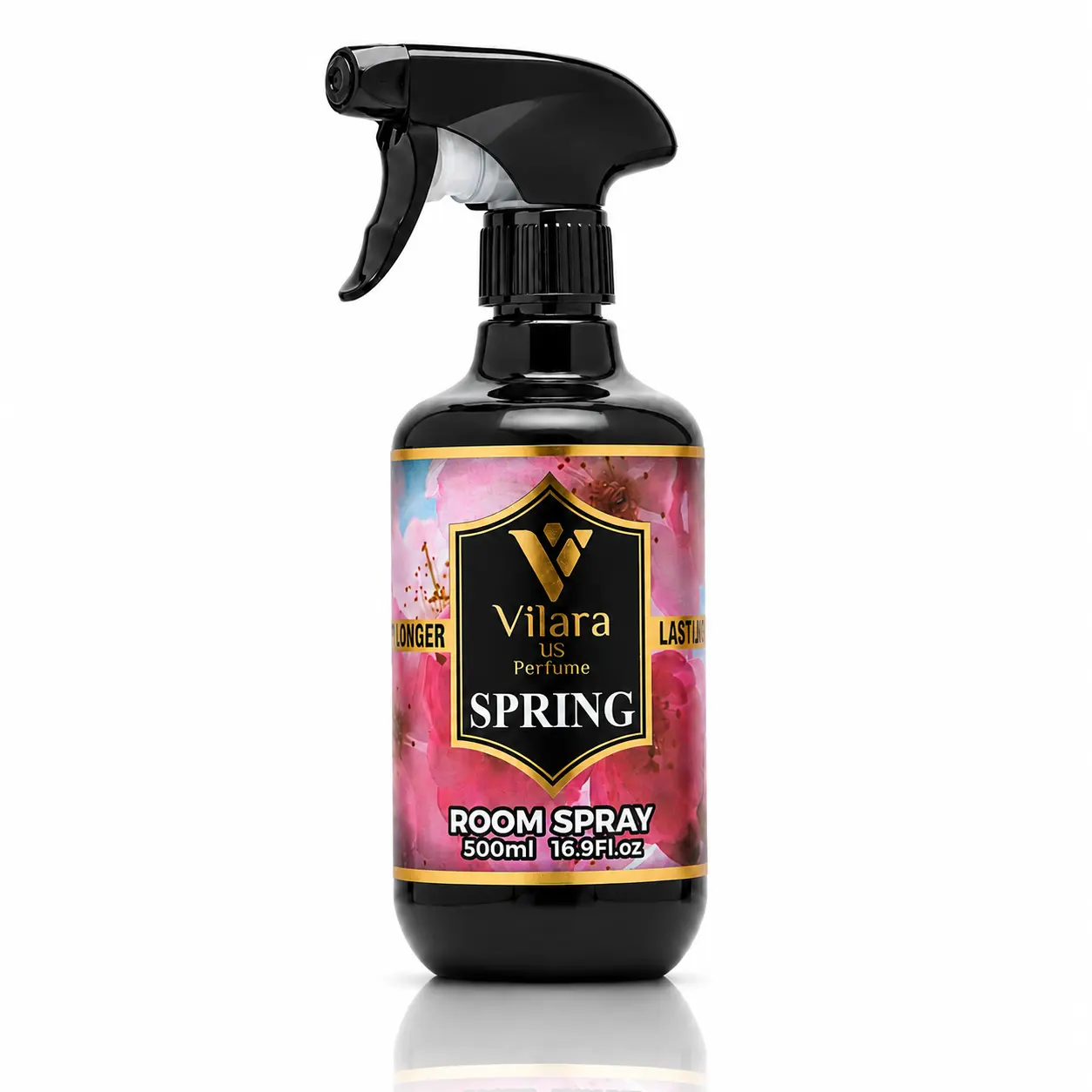 Vilara Spring Room Spray Freshener - Long-Lasting Luxury Scents - Room and Linen Spray for Bedding, Sheets, Fabric, Furniture - Home Guest Room & Bedroom Essentials for Aromatherapy - 500 ml (16.9 fl oz)
