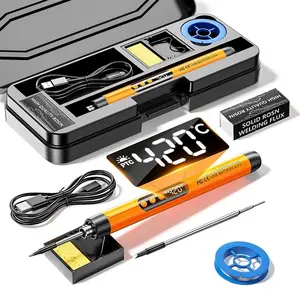 USB Rechargeable Wireless Soldering Iron, Portable Digital Display Soldering Iron, Precise Temperature Control Soldering Tool for Electronic Repair
