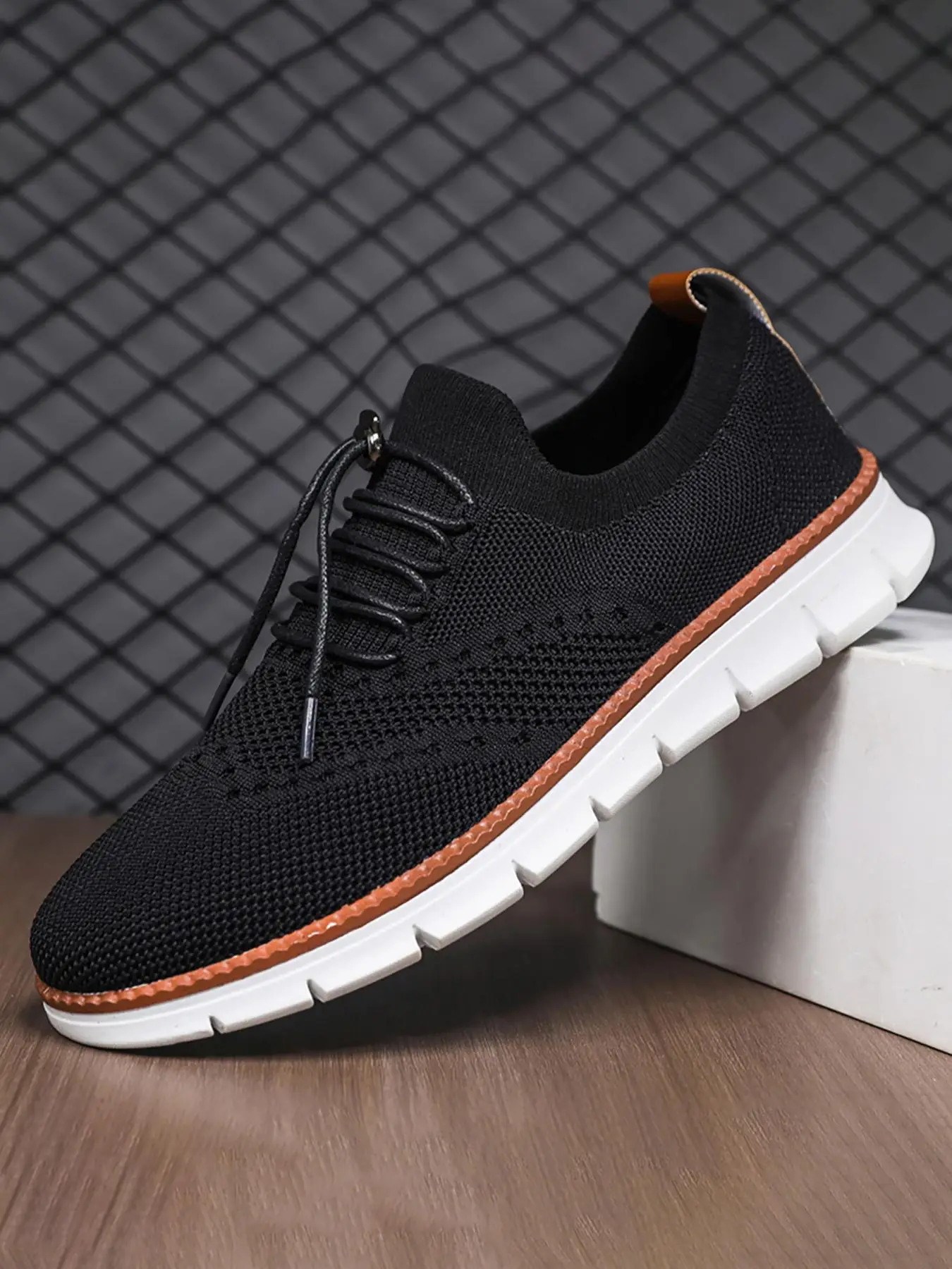 Men's Fashion Casual Lace Up Low Top Sneakers, Lightweight Breathable Comfortable Sports Running Shoes for Daily Wear, Perfect for Men and Outdoor Spo