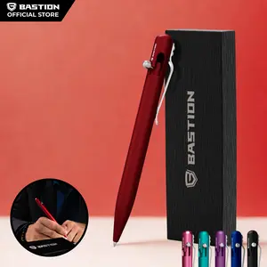 BASTION Aluminum Bolt Action Pen - Durable Professional Ballpoint Pen with Fine Tip, EDC Pen, Ink Refillable, Luxury Pen