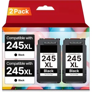 245XL Ink  Replacement for  245XL Black Ink Combo Pack PG-245XL 245 XL for PIXMA TR4520 MX492 TS3122 MX490 MG3022 MG2522 MG2920 MG2420 MG2520 MG2922 MG2924 Printer (2 Black)