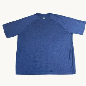 Athletic Navy Striated Crew Neck Raglan (Plus Sizes)