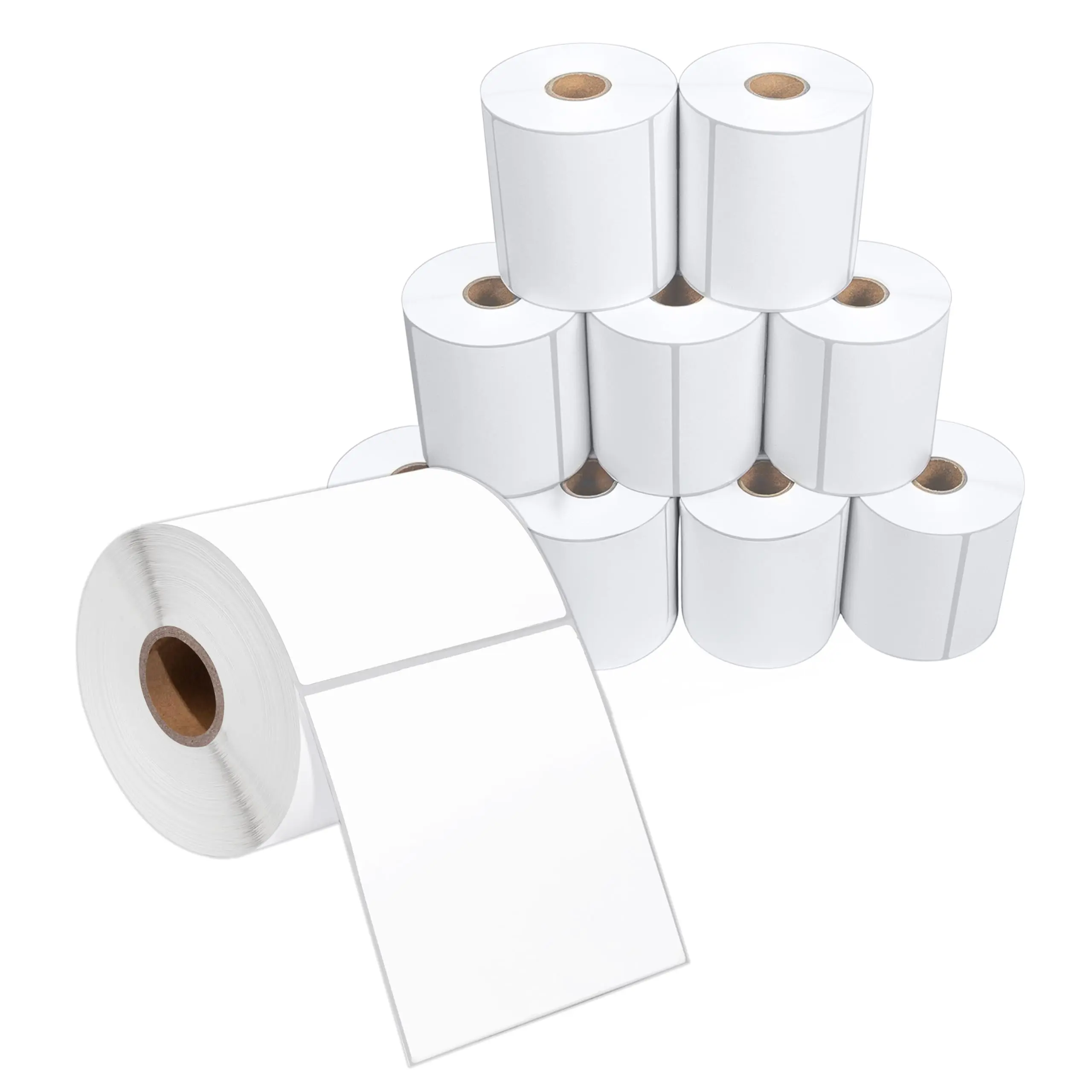 4 inch x 4 inch thermal labels  - Printable postage labels for parcels and returns - Compatible with Zebra and Rollo printers