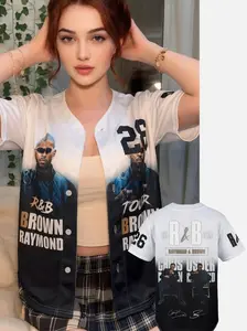 Raymond and Brown Baseball Jersey, R&B Tour 2026 Concert Shirt, Music Fan