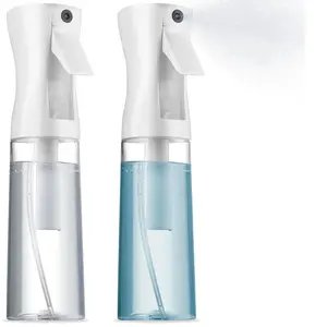 2 Pack Continuous Spray Bottles - Ultra Fine Mist Sprayer | Water Spray Bottle For Hair Mister Spray Bottle | Hair Spray Bottles For Hairstyling, Cleaning, Salons - 2pk 6.8 OZ / 200 ML