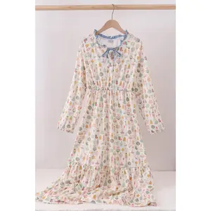Nutcracker print tiered mom dress
