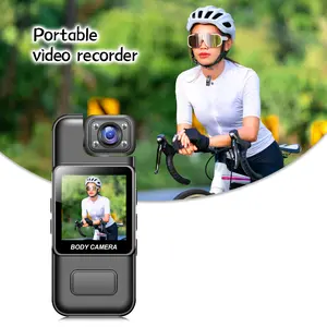 HD 1080P Mini Body Camera, Wearable Camcorder with 180° Rotating Lens, Motion Detection, Night Vision, Loop Recording, Ideal for Outdoor Sports, Wearable Action Cam