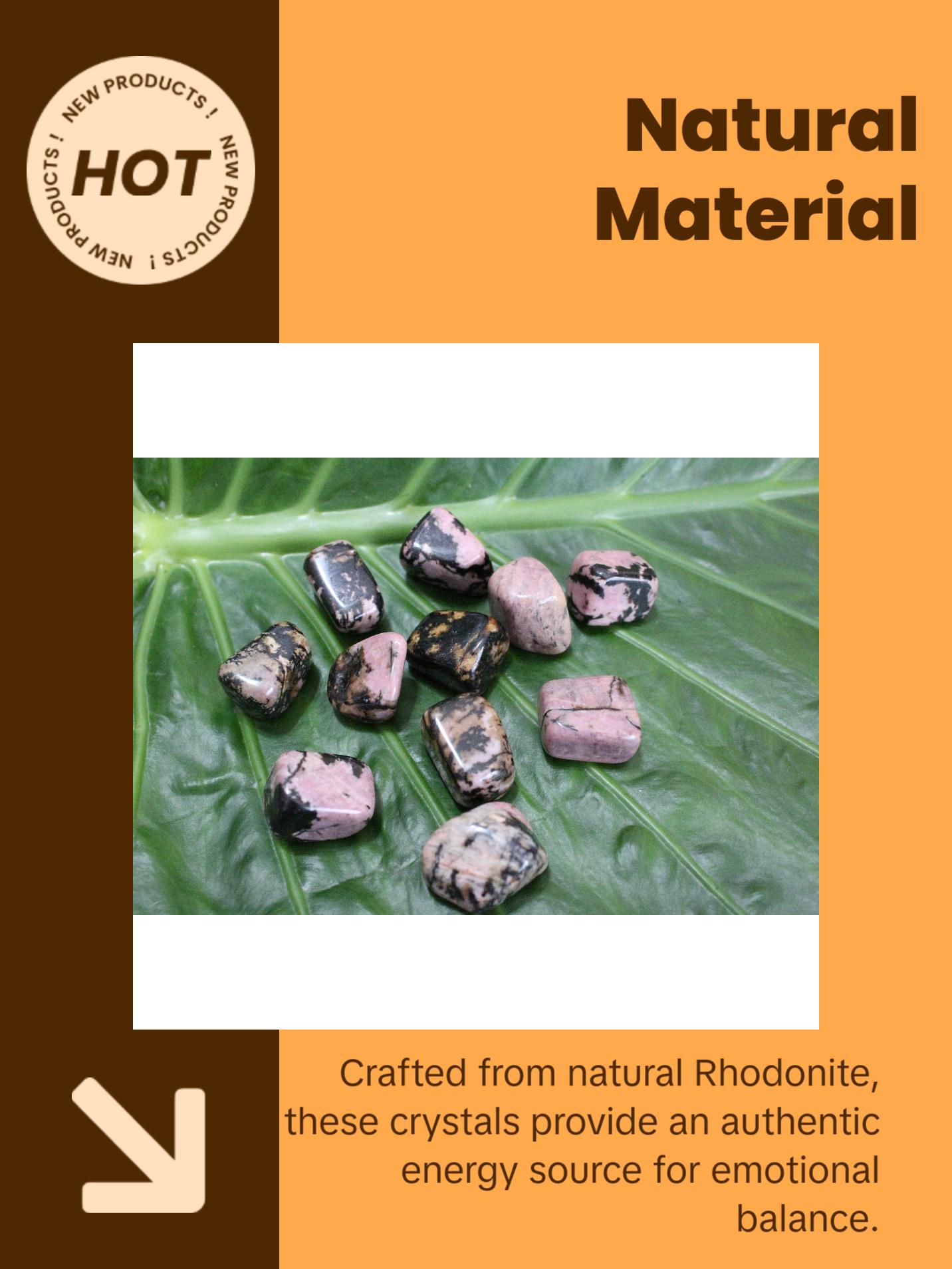 Rhodonite Crystal Tumble