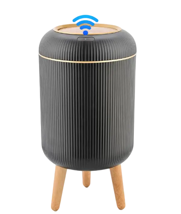 Waterproof Sensor Trash Can with Lid, Touchless Operation, Perfect for kitchen, bathroom, living room and office