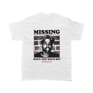 Earl Sweatshirt Missing Have You Seen Me T-Shirt, Unisex Cotton Shirt Fabric Menswear