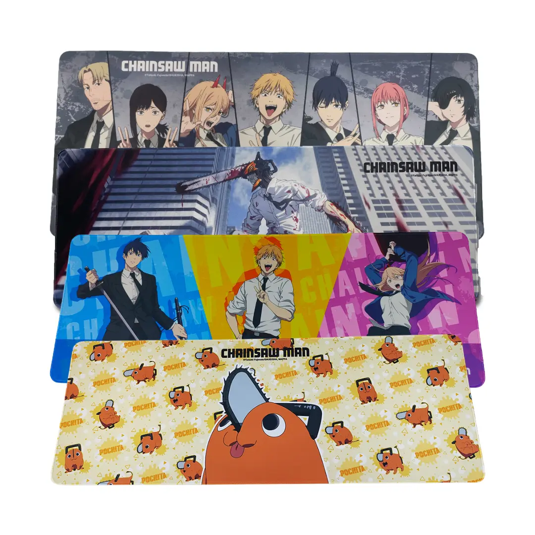 Chainsaw Man Anime Mouse Pad Desk Mat Pochita Denji Power Makima Aki Hayakawa Himeno Kobeni Higashiyama Kishibe 30x80cm Official Merchandise