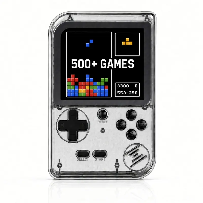 Retro Handheld Game Console with 400 Built-In Classic Games, 2.8 Inch Screen Portable Video Game Player, Rechargeable Pocket Gaming Device for Kids and Adults