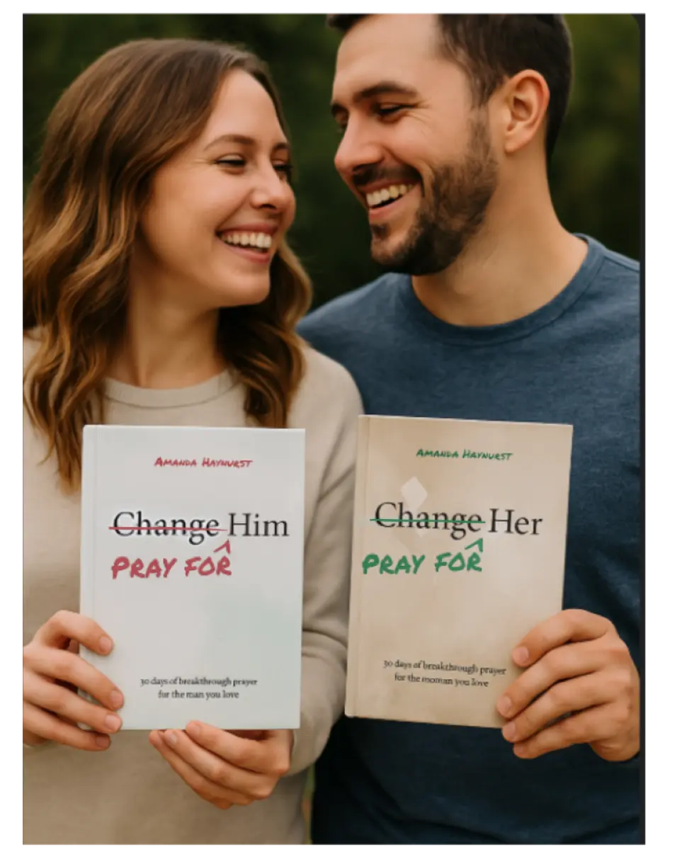 Pray for Each Other Bundle: Pray for Him and Pray for Her devotional books.