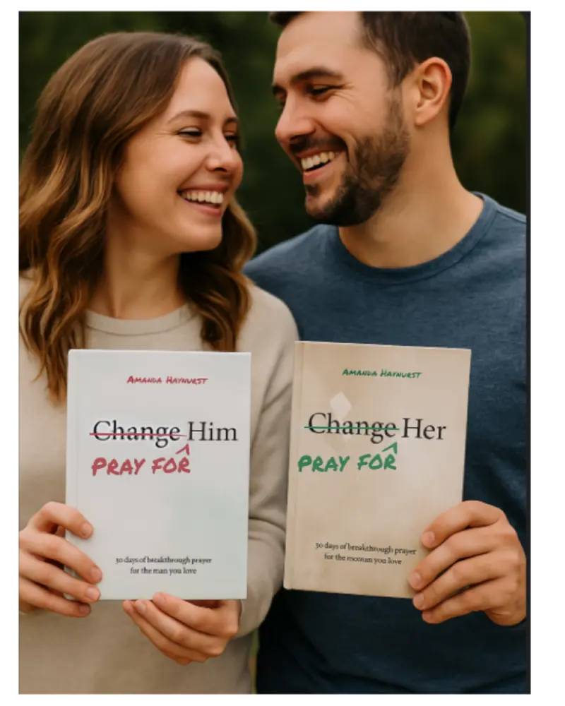 Pray for Each Other Bundle: Pray for Him and Pray for Her devotional books.