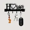 1 Count Fashion Metal Key Holder, Wall-Mounted Home Organizer Hook, No-Drill Key Rack for Living Room, Stylish Hook for Keys and Accessories, Key Hooks, Home Storage Hook