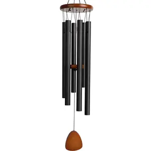 Livhil 32'' Wind Chimes for Outside Memorial Wind Chimes for Loss of Loved One Soothing Aluminium Windbell Sympathy Wind Chimes with 6 Thicken Tubes & Hook for Garden & Balcony Decoration