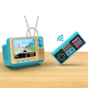 GV300S Retro Games Console 3.0" TFT Screen, Built-in 308 Classic FC Games, Wireless Handheld Controller, TV Output Support, Rechargeable Battery, Classic Retro Game System Gift for Kids Adults