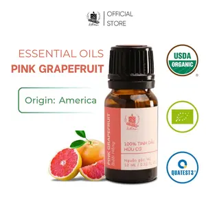 Organic Pink Grapefruit Essential Oil - 100% Pure Natural - USA Origin - Mood Uplifting Aromatherapy - Le Rustique