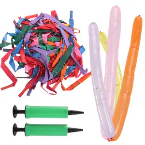 100Pcs Rocket Balloons with Two Air Pump Colorful Giant Rocket Balloons for Parties - Home Improvement.