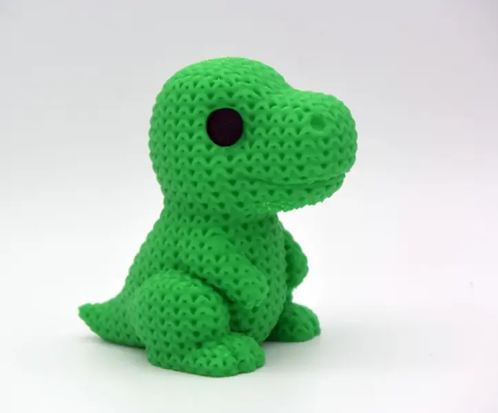T-Rex  - 3D Printed Knitted-Style Animal Figures | Fidget, Collectible