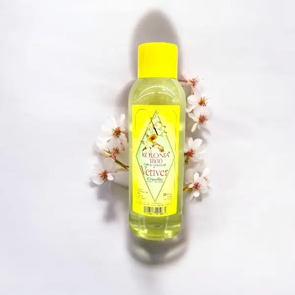 Cologne  Crusellas Kolonia India Vetiver 1800 Cologne 33oz - Earthy Woody Scent with Citrusy Floral Notes - Liquid Perfume