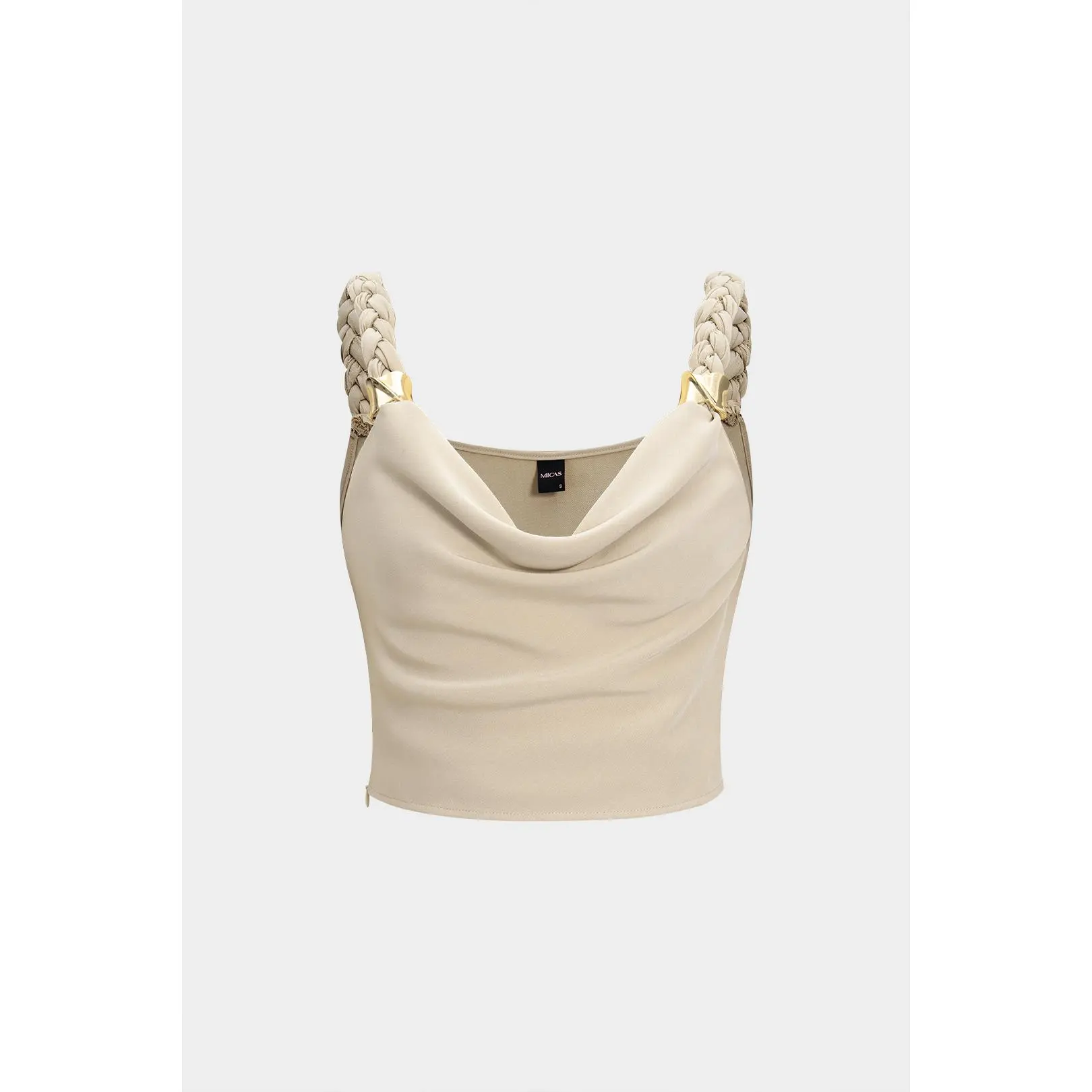 Braided Cowl Neck Cami Top