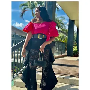 please add a plus one off the shoulder fuchsia top