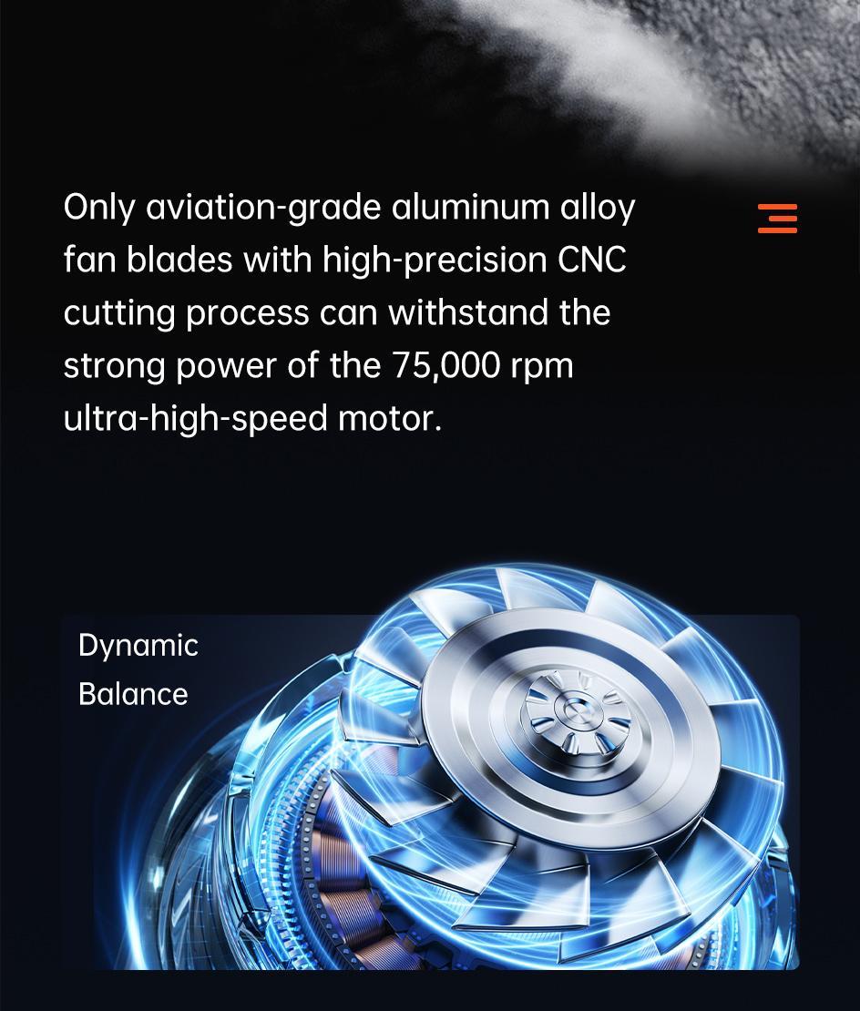 JISULIFE Portable Handheld Turbo Fan 100 Speeds Adjustable Mini Personal Fan 9000mAh USB Rechargeable Battery Operated LED Display Compact Design