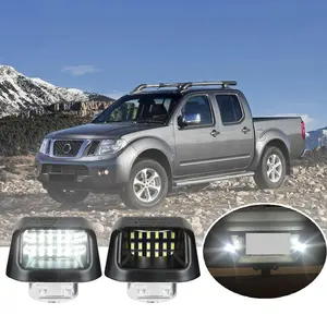 💡🚗 2Pcs LED License Plate Lights | Fits Nissan Navara D40/Frontier/Titan/Armada/Xterra Suzuki Equator 2007-2021 ✅ 18SMD 10x Brighter ✅ PC+ABS Waterproof & Durable ✅ 15 Mins Plug & Play | Upgrade Night Visibility & Safety! Led Car Lights
