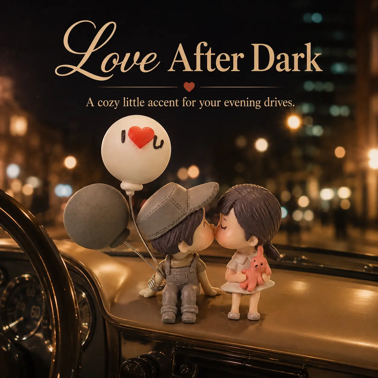 Cute Couple Car Dashboard Decoration - Sweet Relationship Gift for Automotive Interior Accessory, Car Dashboard Accessories, Car Ornaments