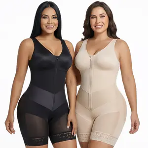 SHAPERX #Livestream 2PCS Tummy Control Fajas Colombianas for Women Moldeadoras Shapewear with V-shape Sculpting Elastic Band
