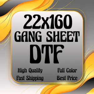 Custom DTF Transfers, DTF Print, DTF Prints, High-Quality Transfer, Full Color Prints, Custom 22x160 Gang Sheet DTF