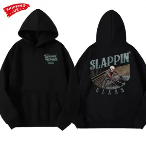 Slappin Glass Hoodie, Glazier Window Installer Graphic, Workman Trading Co Graphic Hoodie for Glass Installers & Construction Workers, Gift for Blue Collar Men