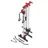 MIKOLO Dual Pully Wall Mount Cable Machine: 18-Position Adjustable Crossover System for Home Gym & Strength Lat Pulldown Bar Fitness Equipment Accessories
