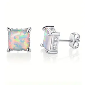 GXMC Opal Earrings 18K Gold Plated earrings Man Woman  Hypoallergenic Luxury Jewelry Gifts