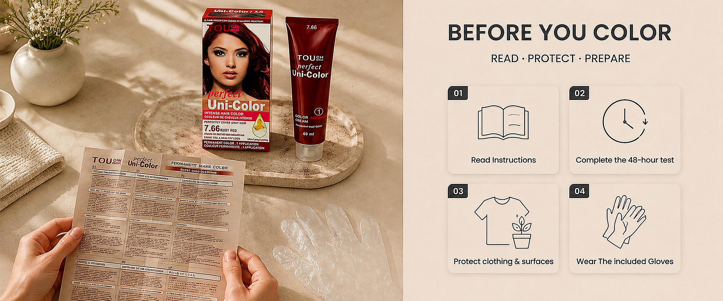 SOFTSUB Ruby Red Permanent Hair Color Cream Kit with Developer, Vibrant Red Hair Dye with Vitamin B5, Cream Formula, 120ml At-Home Hair Coloring Kit for Women,hair transformation