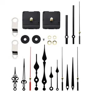 32mm Long Shaft DIY Quartz Clock Movement Mechanism with 5 Different Pairs Hands Wall Clock Repair Parts Replacement