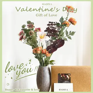 DIY Orange Series Artificial Flowers: Freely combinable and adjustable, with a realistic feel, suitable for home, office, living room, and desktop decoration. Decorative gerbera  flowers