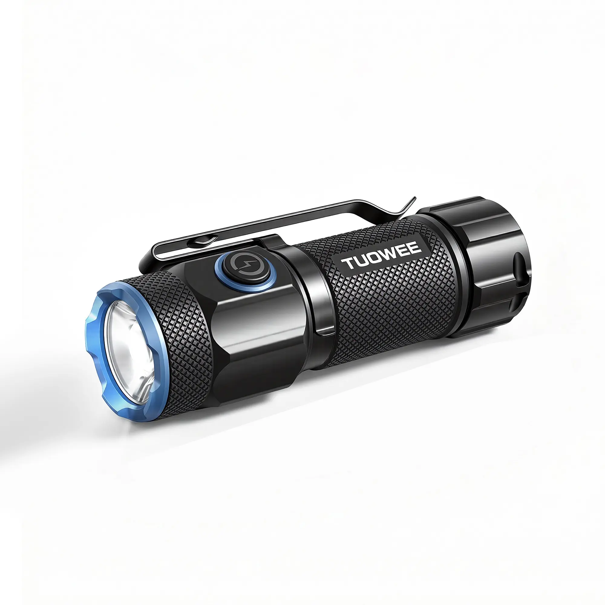 Rechargeable Pocket Flashlight, 1000lm Super Bright Edc Flashlight, High Lumens Flashlight, USB-C Charging, 5 Light Modes, Mini Tactical Flashlight for Camping, Hiking, Emergency, Multifunctional Flashlight, Rechargeable Outdoor Flashlight