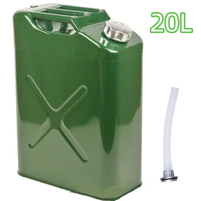 Nw 8Lbs 20L Metal Gas Container - Heavy-Duty Diesel Fuel Container with Spout, Leakproof Portable Transfer Tank Vehicle in Clearance