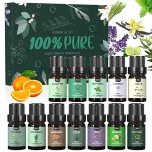 6/9/12 Pcs Essential Oils Set-Essential Oils for Diffuser for Home, Diffuser Oils Scents for Aromatherapy,Laundry,Candle&Soap Making, Humidifiers