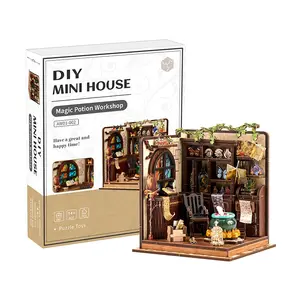 DIY Miniature House Model Kit, Handmade Assemble Scene Craft Project, Perfect Gift for Architecture Enthusiasts, Unique Decorative Item