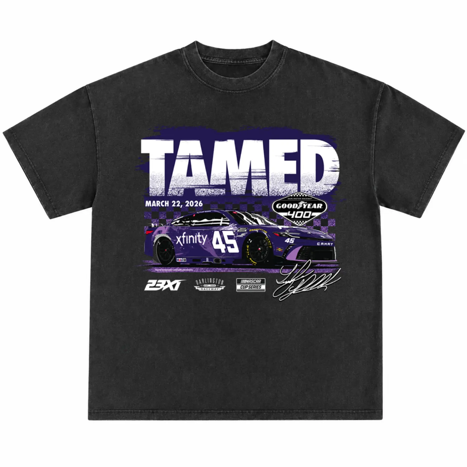 Vintage Tyler Reddick 45 Racing Graphic Tee, Retro Goodyear 400 NASCAR Shirt, Washed Black Motorsport Streetwear, Oversized Unisex Casual Summer Top, Race Car Fan Gift, Menswear & Underwear - Men's Tops - T-shirts - Men's Short-sleeve T-shirts
