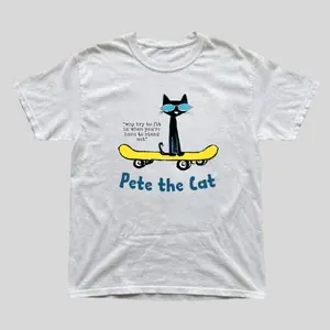 Peter The Cat Y2K Tee, Retro 2000s Aesthetic Graphic Unisex Shirt