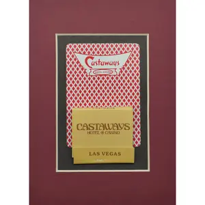 Castaways Casino Las Vegas Nevada Card with Matchbook for frame (7" x 5")