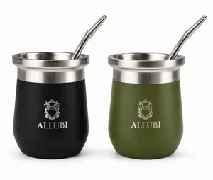 Yerba Mate Cup & bombilla Reusable Drinkware Stainless Steel Cup Reuse