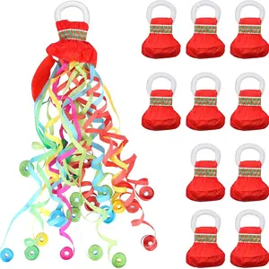 10pcs Hand-Thrown Confetti Streamers, Wedding Reception Party Decor, Birthday Atmosphere Props, Spider Silk Pull Flowers, Graduation Celebration