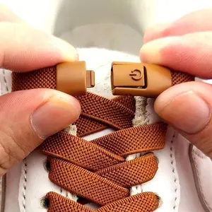 1 pair adjustable elastic shoelace set, 39.37 inches long, comfortable no-tie design, suitable for men and women, with metal locks