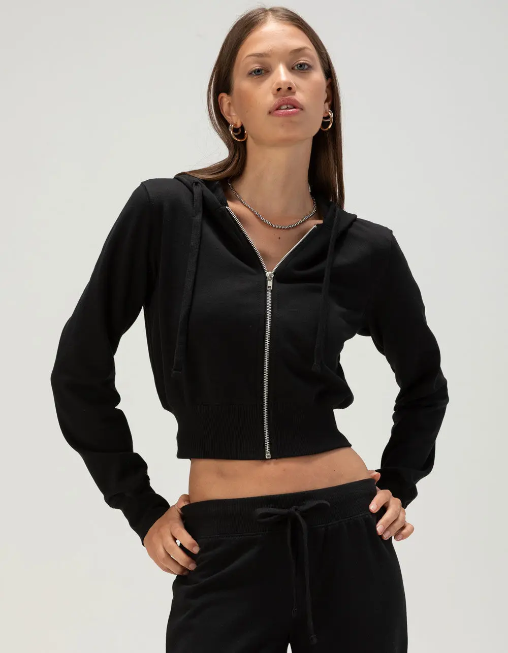 TILLYS Womens Zip-Up Hoodie