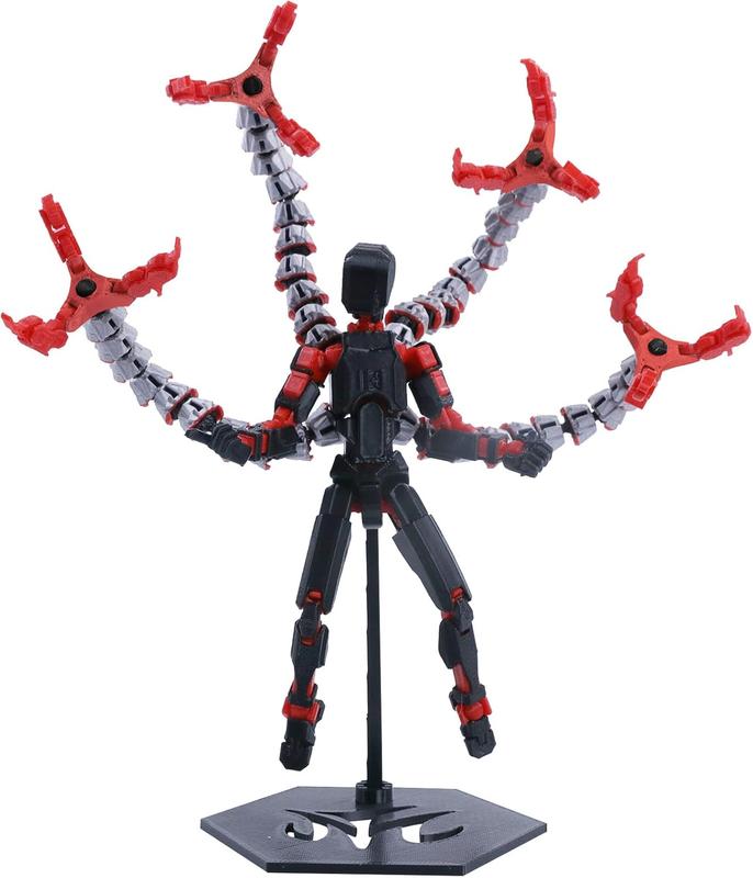 T13 Action Figure (Assembly Completed) Titan 13 Dummy 13 Figure Robot 13 Figure 3D Printed Articulated Multi-Jointed Movable Robot Model